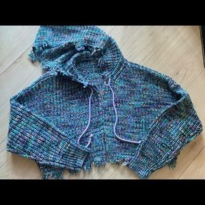 Ruve shop Braha multicolour knit hoodie